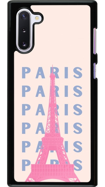 Samsung Galaxy Note 10 Case Hülle - Paris Pink Print