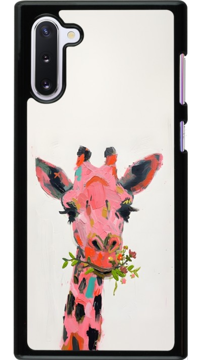 Samsung Galaxy Note 10 Case Hülle - Pink Girafe Paint