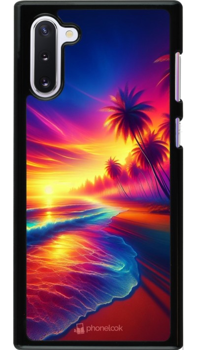 Samsung Galaxy Note 10 Case Hülle - Strand Sonnenuntergang auffällig