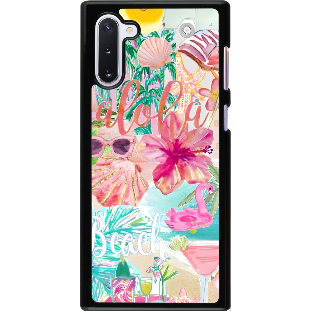 Samsung Galaxy Note 10 Case Hülle - Preppy Collage Aloha