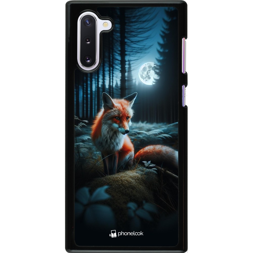 Samsung Galaxy Note 10 Case Hülle - Fuchs Mond Wald