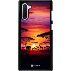 Samsung Galaxy Note 10 Case Hülle - Safari Sonnenuntergang Wildtiere