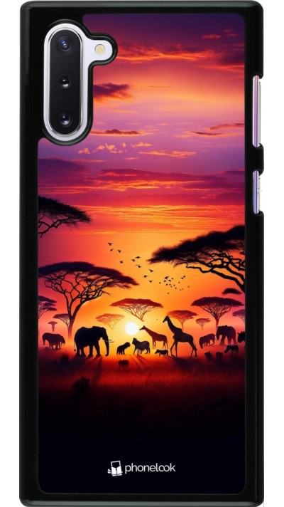 Samsung Galaxy Note 10 Case Hülle - Safari Sonnenuntergang Wildtiere