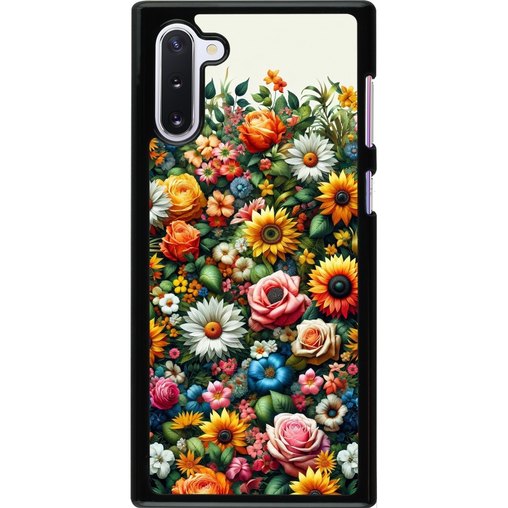 Samsung Galaxy Note 10 Case Hülle - Sommer Blumenmuster