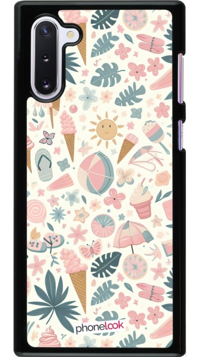 Samsung Galaxy Note 10 Case Hülle - Sommer Pink Muster