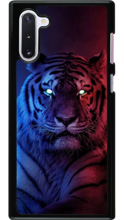 Coque Samsung Galaxy Note 10 - Tiger Blue Red