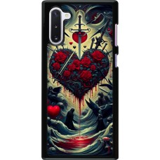 Samsung Galaxy Note 10 Case Hülle - Dunkle Liebe Herz Blut