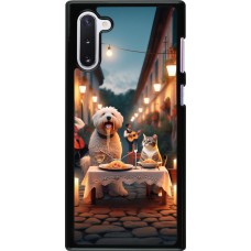 Samsung Galaxy Note 10 Case Hülle - Valentin 2024 Hund & Katze Kerzenlicht