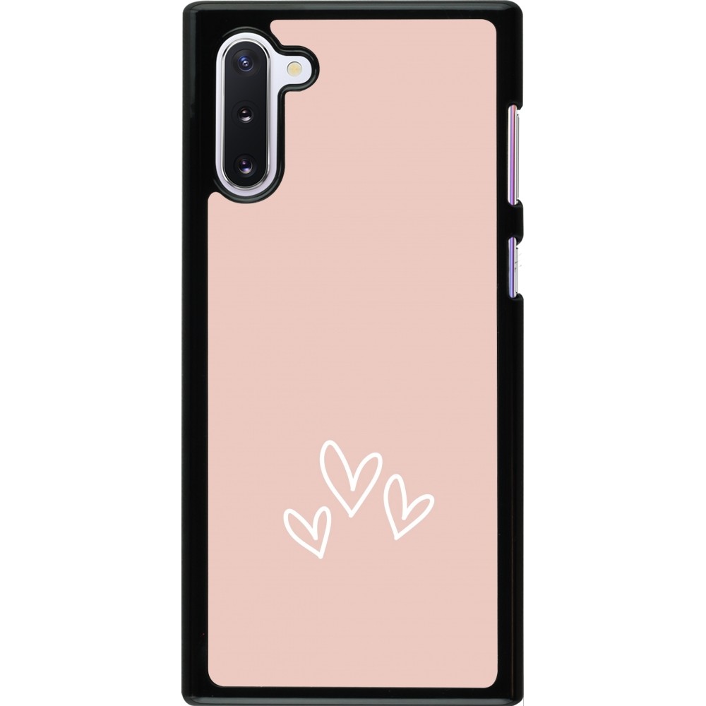 Samsung Galaxy Note 10 Case Hülle - Valentine 2023 three minimalist hearts