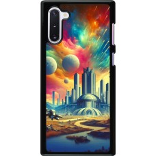 Samsung Galaxy Note 10 Case Hülle - Futuristische Stadt ausserhalb der Kuppel