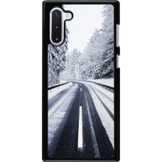 Samsung Galaxy Note 10 Case Hülle - Winter 22 Snowy Road