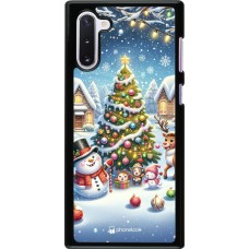 Samsung Galaxy Note 10 Case Hülle - Weihnachten 2023 Schneemann und Tannenbaum