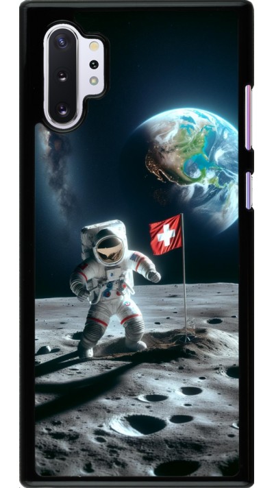 Samsung Galaxy Note 10+ Case Hülle - Astro Schweiz auf dem Mond