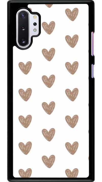 Samsung Galaxy Note 10+ Case Hülle - Autumn 2024 brown hearts