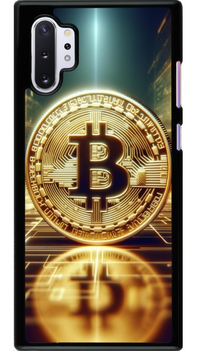 Samsung Galaxy Note 10+ Case Hülle - Bitcoin Stehen