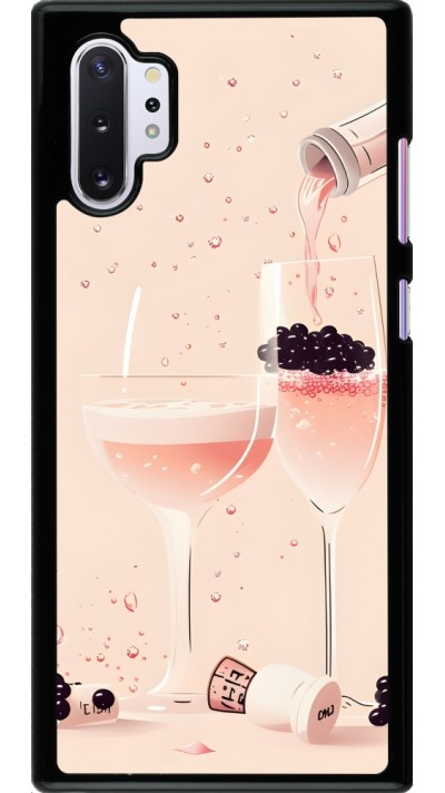 Samsung Galaxy Note 10+ Case Hülle - Champagne Pouring Pink