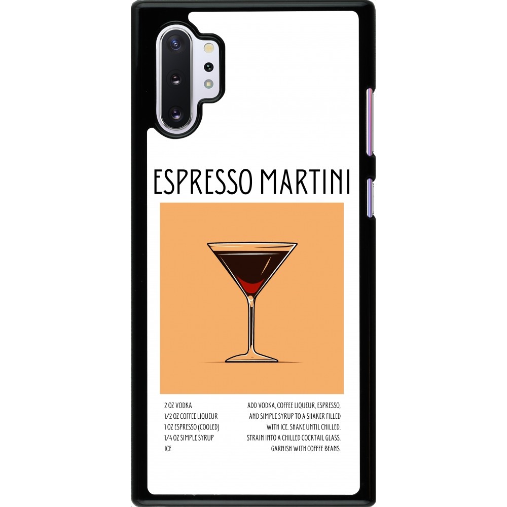 Samsung Galaxy Note 10+ Case Hülle - Cocktail Rezept Espresso Martini