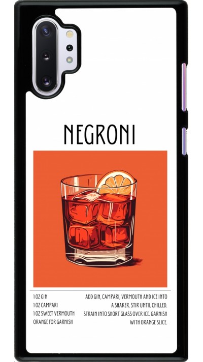 Samsung Galaxy Note 10+ Case Hülle - Cocktail Rezept Negroni