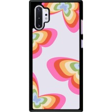 Samsung Galaxy Note 10+ Case Hülle - Easter 2024 rainbow butterflies