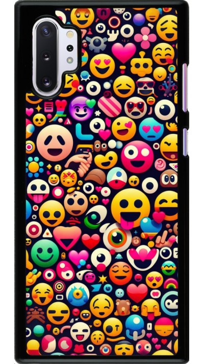 Samsung Galaxy Note 10+ Case Hülle - Emoji Mix Farbe