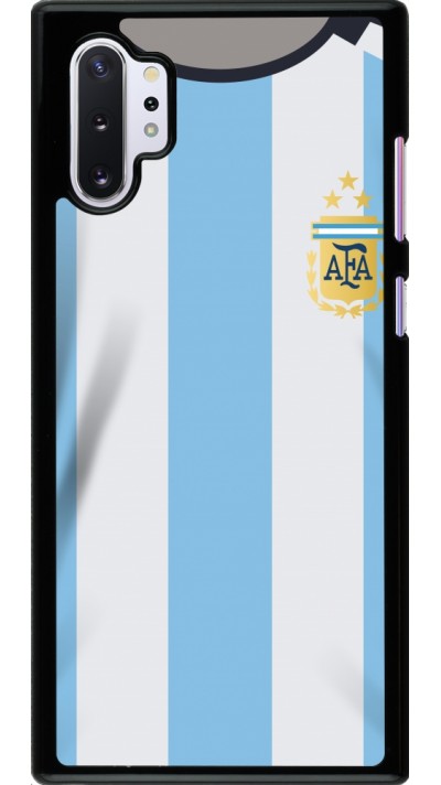 Samsung Galaxy Note 10+ Case Hülle - Argentinien 2022 personalisierbares Fussballtrikot