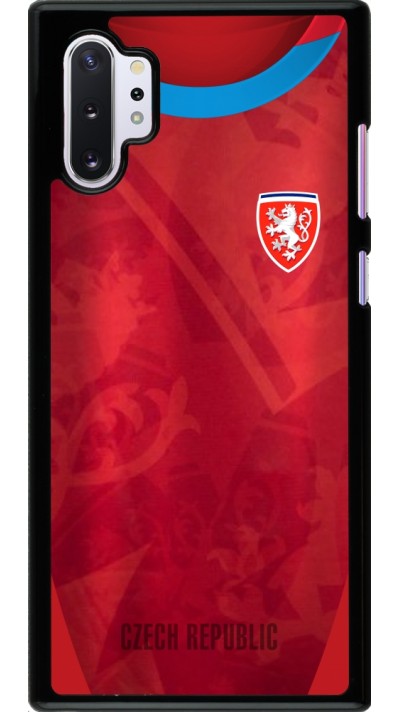 Coque Samsung Galaxy Note 10+ - Maillot de football République Tchèque personnalisable