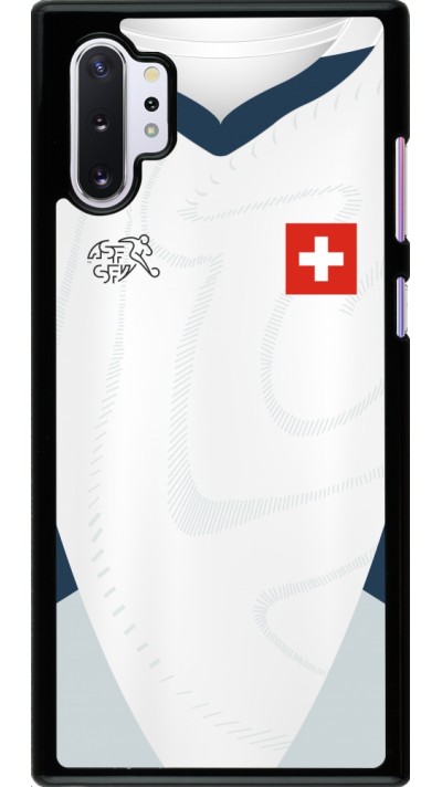 Coque Samsung Galaxy Note 10+ - Maillot de football Suisse Extérieur personnalisable