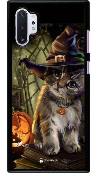 Hülle Samsung Galaxy Note 10+ - Halloween 21 Witch cat