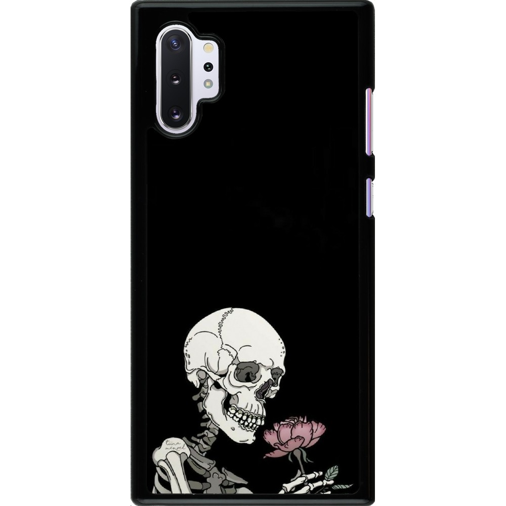 Samsung Galaxy Note 10+ Case Hülle - Halloween 2023 rose and skeleton