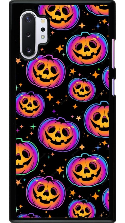 Samsung Galaxy Note 10+ Case Hülle - Halloween 2024 rainbow pumpkins