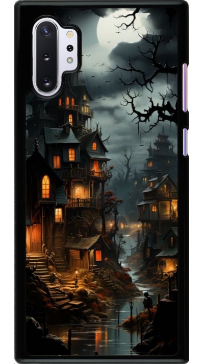 Samsung Galaxy Note 10+ Case Hülle - Halloween 2024 scary town