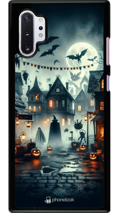 Samsung Galaxy Note 10+ Case Hülle - Halloween Spukstadt