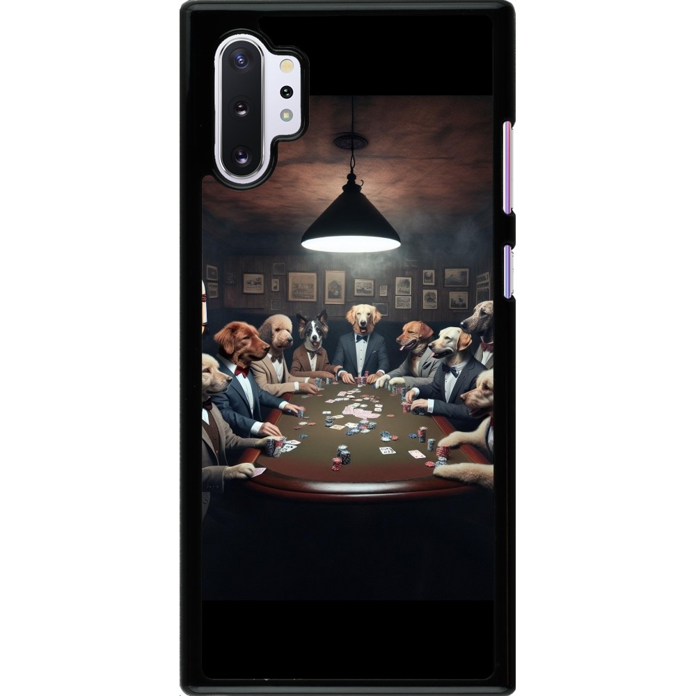 Samsung Galaxy Note 10+ Case Hülle - Die Pokerhunde