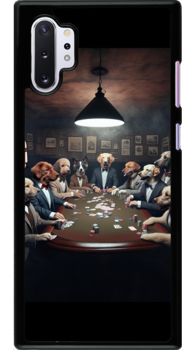 Samsung Galaxy Note 10+ Case Hülle - Die Pokerhunde