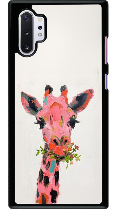 Samsung Galaxy Note 10+ Case Hülle - Pink Girafe Paint