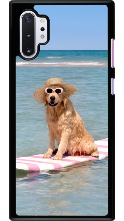 Samsung Galaxy Note 10+ Case Hülle - Summer Dog on Paddle