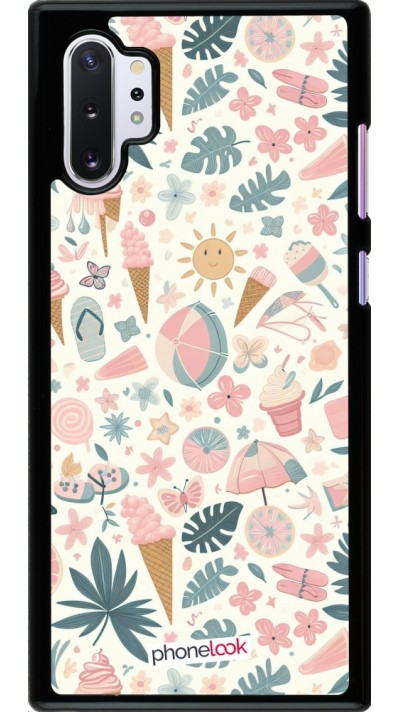 Samsung Galaxy Note 10+ Case Hülle - Sommer Pink Muster