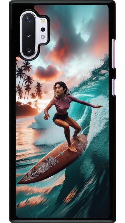 Samsung Galaxy Note 10+ Case Hülle - Surferin aus Bali