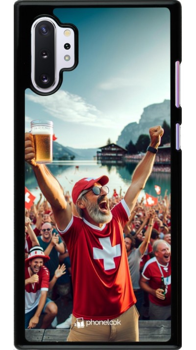 Coque Samsung Galaxy Note 10+ - Victoire suisse fan zone Euro 2024