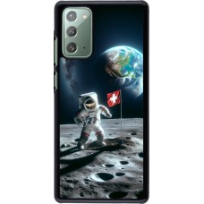 Samsung Galaxy Note 20 Case Hülle - Astro Schweiz auf dem Mond