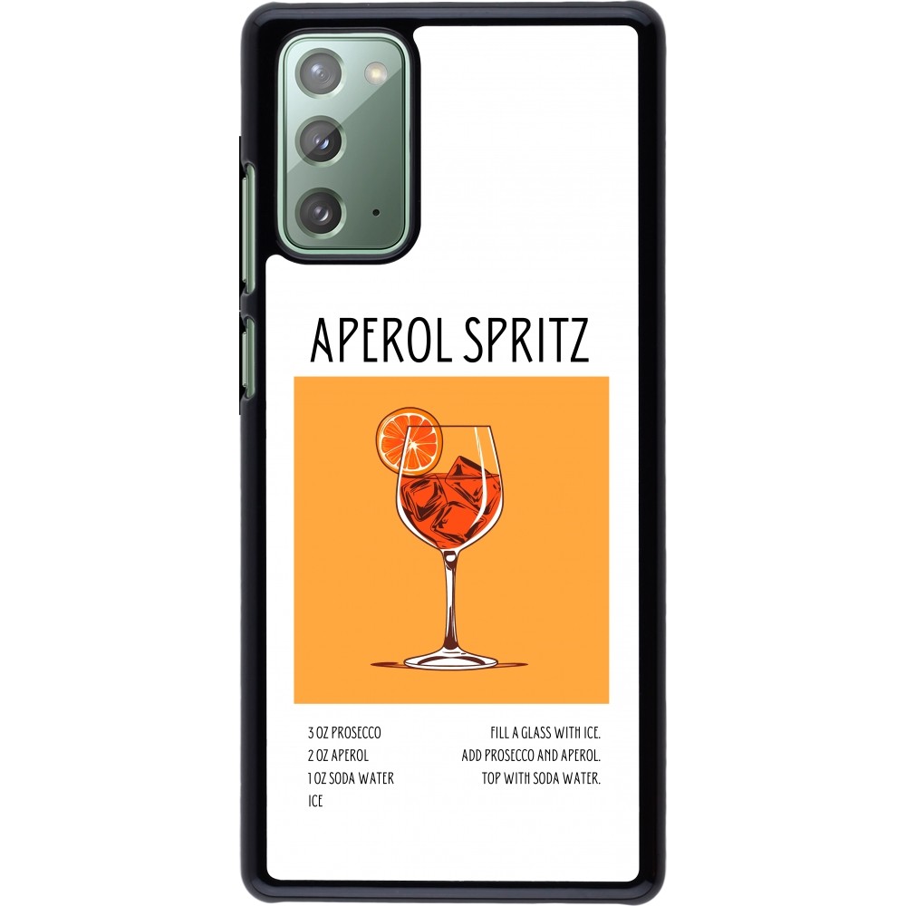 Samsung Galaxy Note 20 Case Hülle - Cocktail Rezept Aperol Spritz