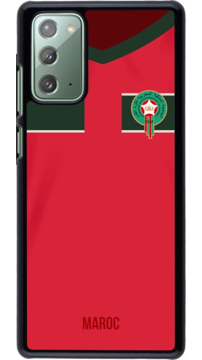 Samsung Galaxy Note 20 Case Hülle - Marokko 2022 personalisierbares Fussballtrikot