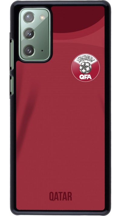 Samsung Galaxy Note 20 Case Hülle - Katar 2022 personalisierbares Fussballtrikot