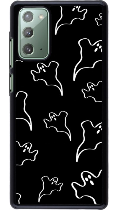 Samsung Galaxy Note 20 Case Hülle - Halloween 2024 black and white ghosts