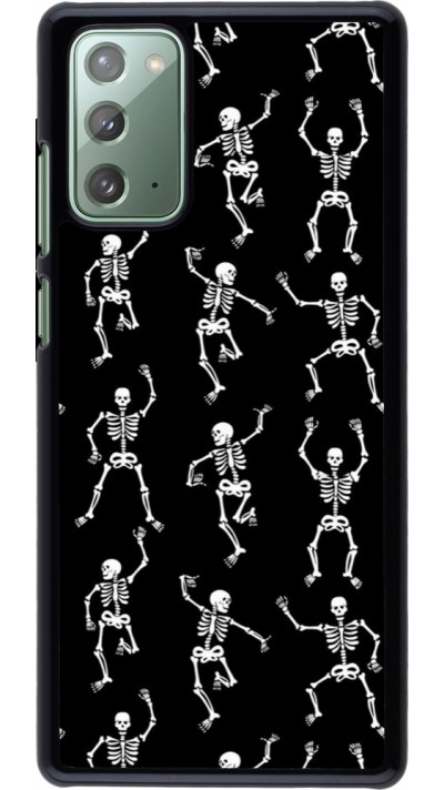 Samsung Galaxy Note 20 Case Hülle - Halloween 2024 dancing skeleton