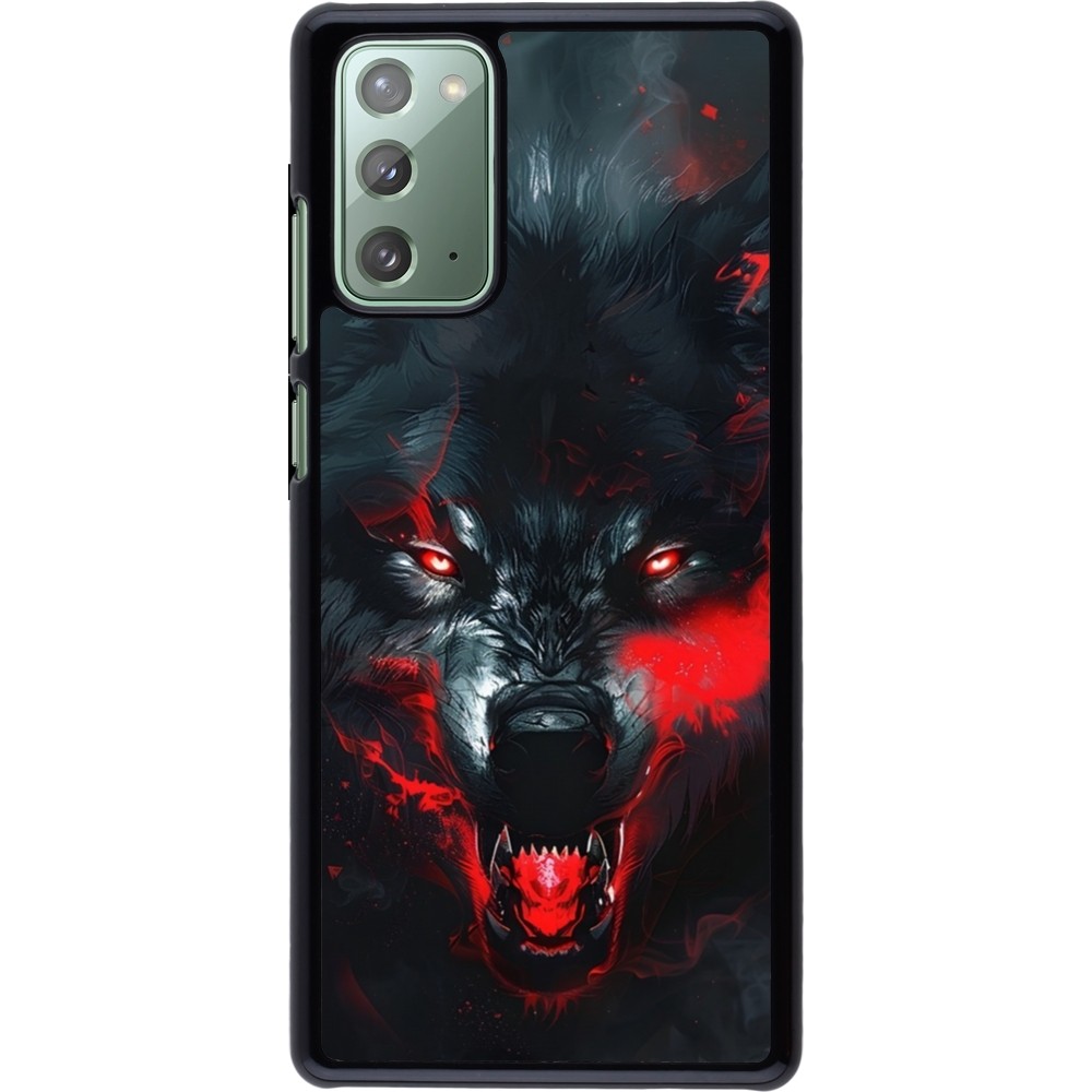 Samsung Galaxy Note 20 Case Hülle - Halloween 2024 mad werewolf