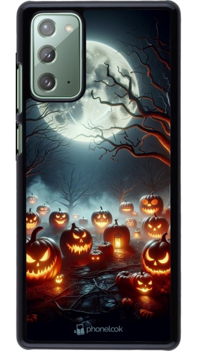 Samsung Galaxy Note 20 Case Hülle - Halloween 2024 Viele Kuerbisse