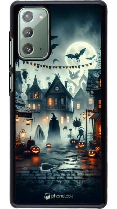 Samsung Galaxy Note 20 Case Hülle - Halloween Spukstadt