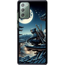 Samsung Galaxy Note 20 Case Hülle - Ninja unter dem Mond