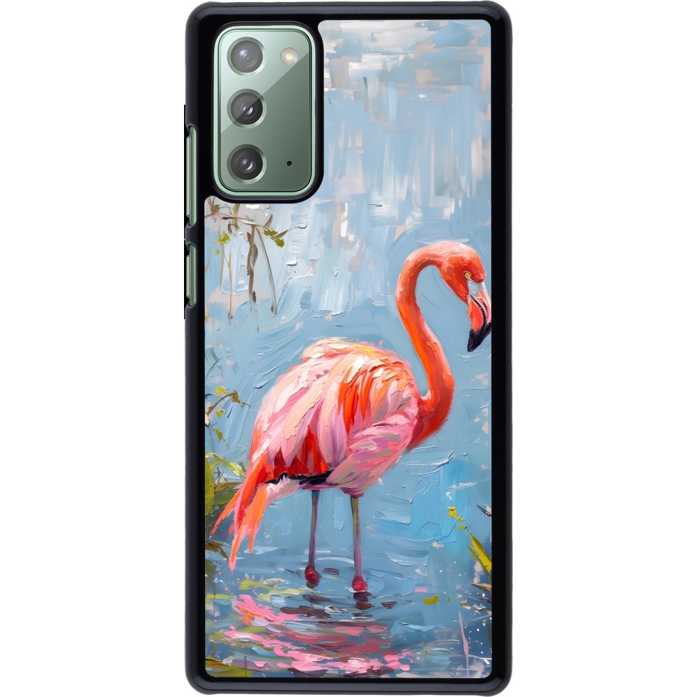 Samsung Galaxy Note 20 Case Hülle - Paint Flamingo